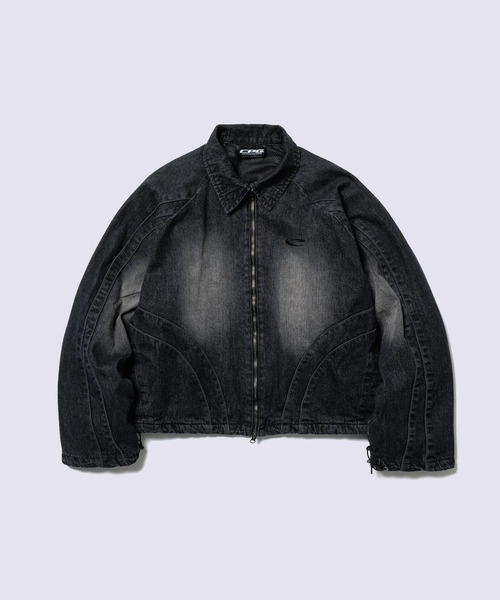 CPG(シーピージー)の「【CPG】CPG ZIP DENIM JACKET(ブルゾン・メンズ・ブルー/ブラック・M/L)」の1枚目の写真