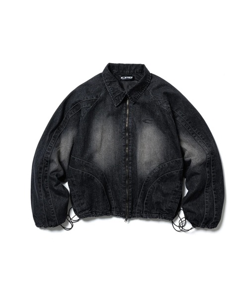 CPG(シーピージー)の「【CPG】CPG ZIP DENIM JACKET(ブルゾン・メンズ・ブルー/ブラック・M/L)」の4枚目の写真