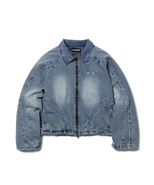 CPG(シーピージー)の「【CPG】CPG ZIP DENIM JACKET(ブルゾン・メンズ・ブルー/ブラック・M/L)」の6枚目の写真