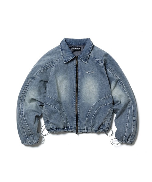 CPG(シーピージー)の「【CPG】CPG ZIP DENIM JACKET(ブルゾン・メンズ・ブルー/ブラック・M/L)」の8枚目の写真