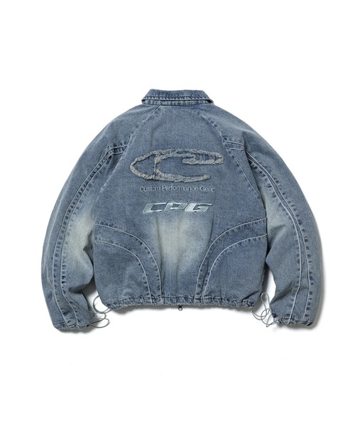 CPG(シーピージー)の「【CPG】CPG ZIP DENIM JACKET(ブルゾン・メンズ・ブルー/ブラック・M/L)」の9枚目の写真