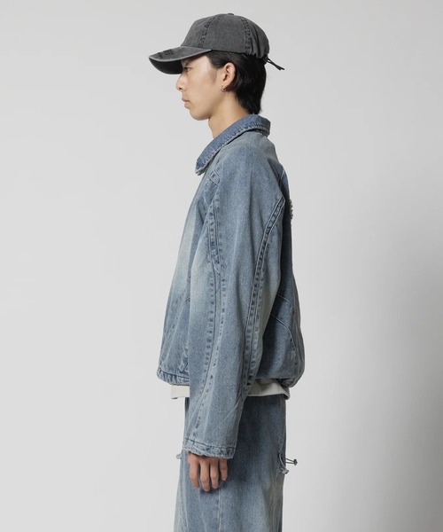 CPG(シーピージー)の「【CPG】CPG ZIP DENIM JACKET(ブルゾン・メンズ・ブルー/ブラック・M/L)」の10枚目の写真