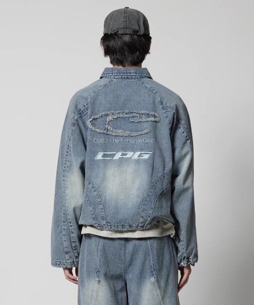 CPG(シーピージー)の「【CPG】CPG ZIP DENIM JACKET(ブルゾン・メンズ・ブルー/ブラック・M/L)」の11枚目の写真