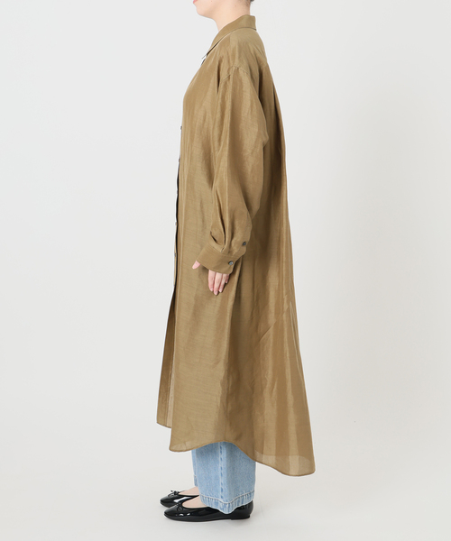 IENA(イエナ)の「ラミーリヨセルシャツワンピース(シャツワンピース・レディース・ホワイト/カーキ/スカイブルー・36/38)」の5枚目の写真