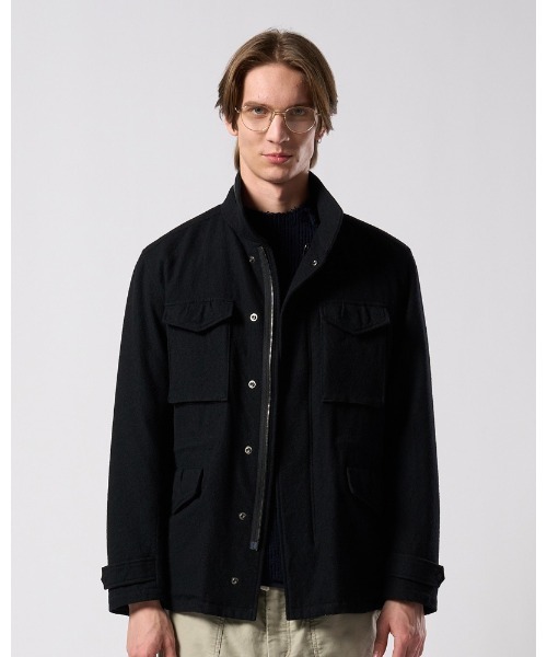 wjk（ダヴルジェイケイ）の「milled wool field jacket（ミリタリージャケット・メンズ・チャコールグレー/ブラック・SMALL/MEDIUM/LARGE/X-LARGE）」の10枚目の写真