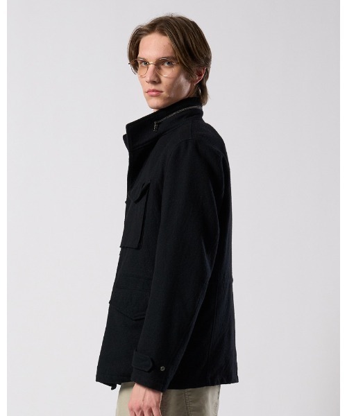 wjk（ダヴルジェイケイ）の「milled wool field jacket（ミリタリージャケット・メンズ・チャコールグレー/ブラック・SMALL/MEDIUM/LARGE/X-LARGE）」の11枚目の写真