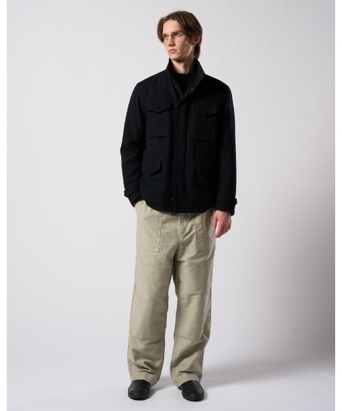 wjk（ダヴルジェイケイ）の「milled wool field jacket（ミリタリージャケット・メンズ・チャコールグレー/ブラック・SMALL/MEDIUM/LARGE/X-LARGE）」の19枚目の写真