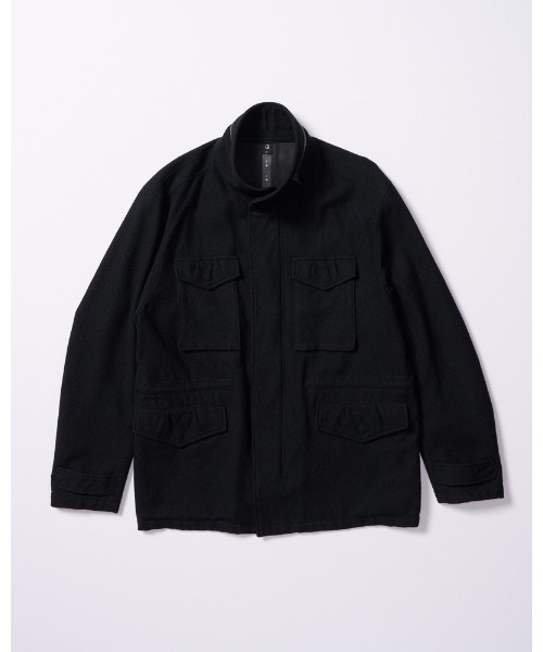 wjk（ダヴルジェイケイ）の「milled wool field jacket（ミリタリージャケット・メンズ・チャコールグレー/ブラック・SMALL/MEDIUM/LARGE/X-LARGE）」の9枚目の写真