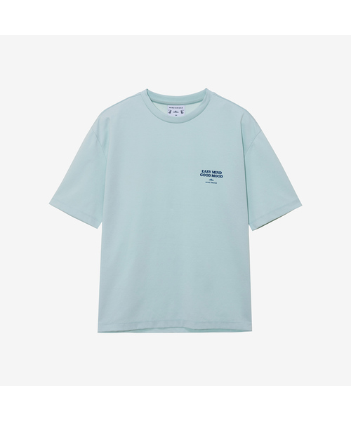 MINDBRIDGE（マインドブリッジ）の「[コリンズ]スーピマ_バックポイントセミオーバーティーシャツ - 3color（Tシャツ/カットソー・メンズ・ミント/オフホワイト/ブラック・95/100/105/110）」の3枚目の写真