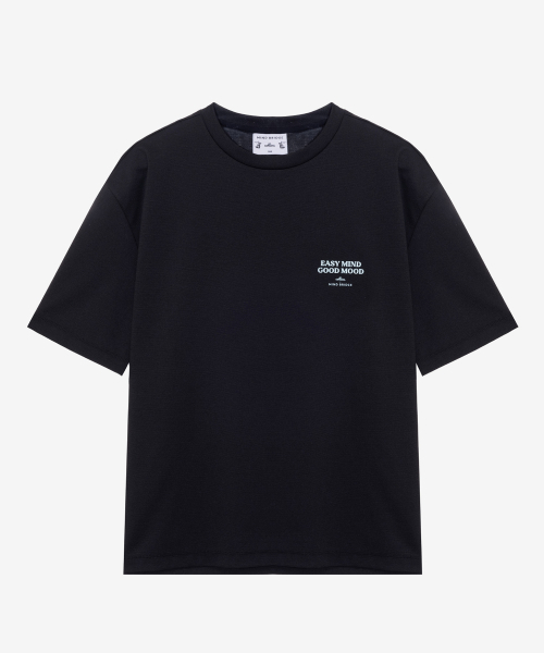 MINDBRIDGE（マインドブリッジ）の「[コリンズ]スーピマ_バックポイントセミオーバーティーシャツ - 3color（Tシャツ/カットソー・メンズ・ミント/オフホワイト/ブラック・95/100/105/110）」の9枚目の写真