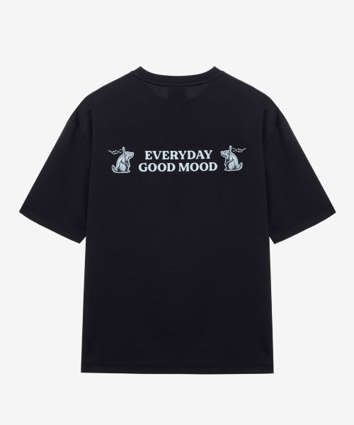 MINDBRIDGE（マインドブリッジ）の「[コリンズ]スーピマ_バックポイントセミオーバーティーシャツ - 3color（Tシャツ/カットソー・メンズ・ミント/オフホワイト/ブラック・95/100/105/110）」の10枚目の写真
