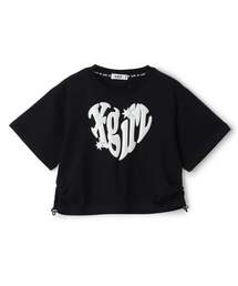 X-girl Stages | 【接触冷感】発泡ハートロゴプリント シャーリング半袖Tシャツ(Tシャツ/カットソー)