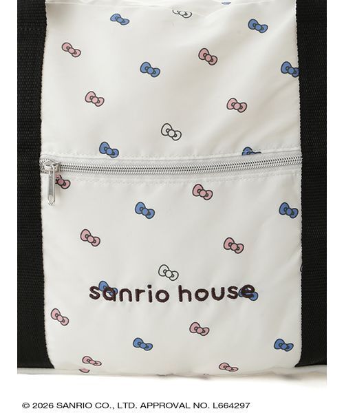 sanrio house(サンリオハウス)の「ハローキティ キャリーオンボストンバッグ(ボストンバッグ・レディース・ホワイト/ブラック・F)」の9枚目の写真