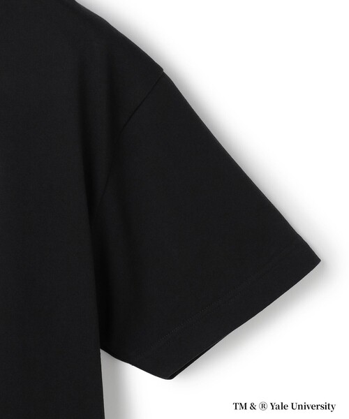 J.PRESS YORK STREET（ジェイプレスヨークストリート）の「【YALE別注】【UNISEX】ブルドッグ プリント Tシャツ（Tシャツ/カットソー・メンズ・ブラック系/ホワイト系/ライトグリーン系・SMALL/LARGE/MEDIUM）」の8枚目の写真