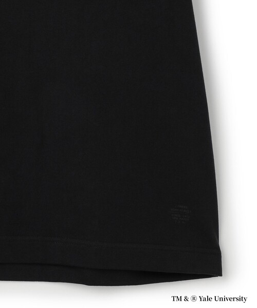 J.PRESS YORK STREET（ジェイプレスヨークストリート）の「【YALE別注】【UNISEX】ブルドッグ プリント Tシャツ（Tシャツ/カットソー・メンズ・ブラック系/ホワイト系/ライトグリーン系・SMALL/LARGE/MEDIUM）」の7枚目の写真