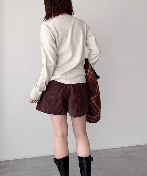 CANAL JEAN（キャナルジーン）の「FAITH MILLS CORP　サーマルヘンリープルオーバー（Tシャツ/カットソー・レディース・オートミール/ネイビー・MEDIUM）」の9枚目の写真
