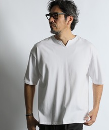 The DUFFER of ST.GEORGE(�U�_�t�@�[�I�u�Z���g�W���[�W)��SILICON BIO KEY NECK S/SL TEE�F�V���R���o�C�I���H �V���L�[�^�b�` �L�[�l�b�NT�V���c(T�V���c/�J�b�g�\�[)