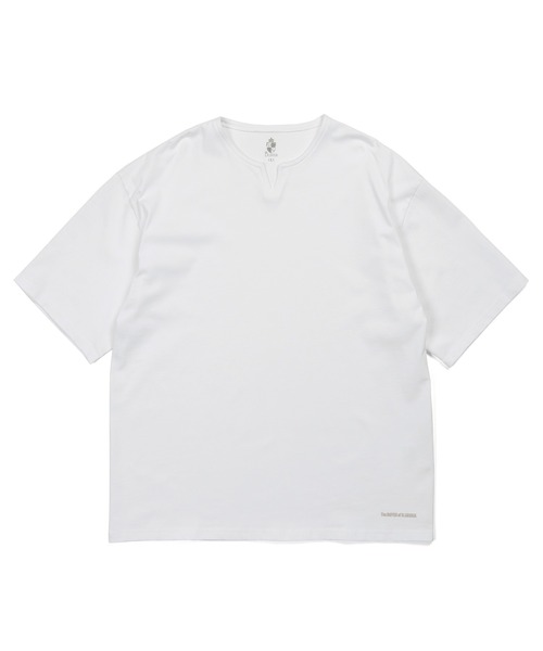 The DUFFER of ST.GEORGE(ザダファーオブセントジョージ)の「SILICON BIO KEY NECK S/SL TEE:シリコンバイオ加工 シルキータッチ キーネックTシャツ(Tシャツ/カットソー・メンズ・チャコールグレー/ブラック/ホワイト・X-LARGE/SMALL/LARGE/MEDIUM)」の12枚目の写真