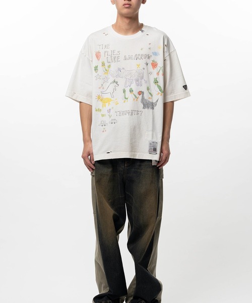 Maison MIHARA YASUHIRO(メゾンミハラヤスヒロ)の「【MIHARAYASUHIRO/ミハラヤスヒロ】Kids Doodle Printed T-shirt / KIDS DOODLE TEE(Tシャツ/カットソー・メンズ・ホワイト/ブラック/グレー・44/48/46)」の4枚目の写真