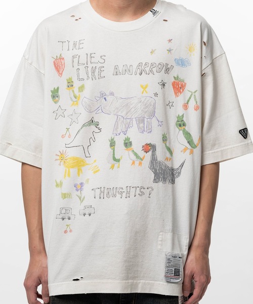 Maison MIHARA YASUHIRO(メゾンミハラヤスヒロ)の「【MIHARAYASUHIRO/ミハラヤスヒロ】Kids Doodle Printed T-shirt / KIDS DOODLE TEE(Tシャツ/カットソー・メンズ・ホワイト/ブラック/グレー・44/48/46)」の7枚目の写真
