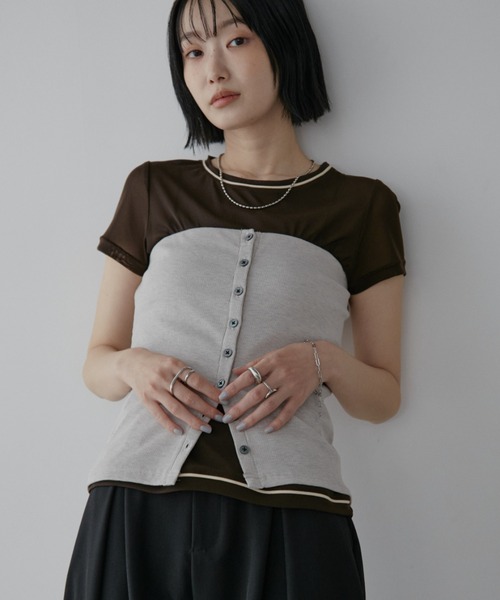ARMURE ZIP BUSTIER/アーミュールジップビスチェ（チューブトップ