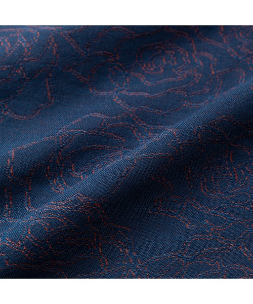 CALEE（キャリー）の「5 LENGHT ROSE PATTERN JACQUARD SH（シャツ/ブラウス・メンズ・ネイビー・X-LARGE/LARGE/MEDIUM）」の6枚目の写真