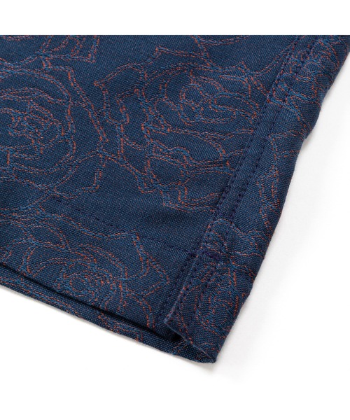 CALEE（キャリー）の「5 LENGHT ROSE PATTERN JACQUARD SH（シャツ/ブラウス・メンズ・ネイビー・X-LARGE/LARGE/MEDIUM）」の7枚目の写真