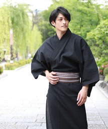 和なでしこ（ワナデシコ）の「浴衣 メンズ セット 男物綿麻浴衣3点セット（浴衣）」