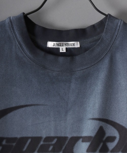 SITRY（シトリー）の「Spray coating Teleco T-Shirt/グランジ スプレー加工 ショート丈 テレコ 半袖Tシャツ レディース メンズ（Tシャツ/カットソー・メンズ・チャコール/ピンク/ホワイト・L/M）」の8枚目の写真