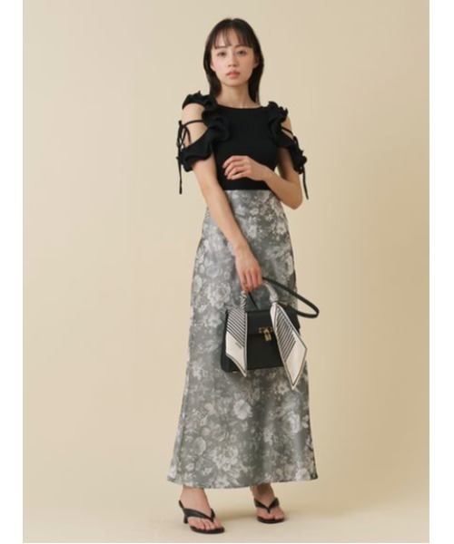 SNIDEL(スナイデル)の「スカーフパッドロックバッグ(ハンドバッグ・レディース・ブラック/アイボリー/ブラウン・F)」の17枚目の写真