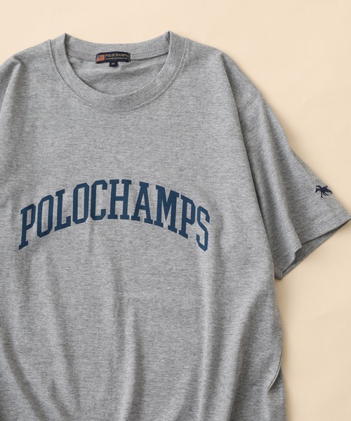 POLOCHAMPS(ポロチャンプス)の「POLOCHAMPS プリントTシャツ 半袖(Tシャツ/カットソー・メンズ・ホワイト系その他/ブラック/チャコール/ネイビー/杢グレー/オフホワイト・XL/L/M)」の4枚目の写真