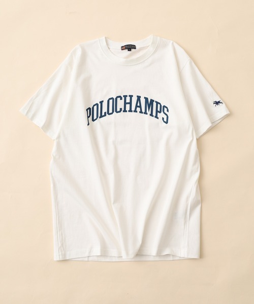 POLOCHAMPS(ポロチャンプス)の「POLOCHAMPS プリントTシャツ 半袖(Tシャツ/カットソー・メンズ・ホワイト系その他/ブラック/チャコール/ネイビー/杢グレー/オフホワイト・XL/L/M)」の15枚目の写真