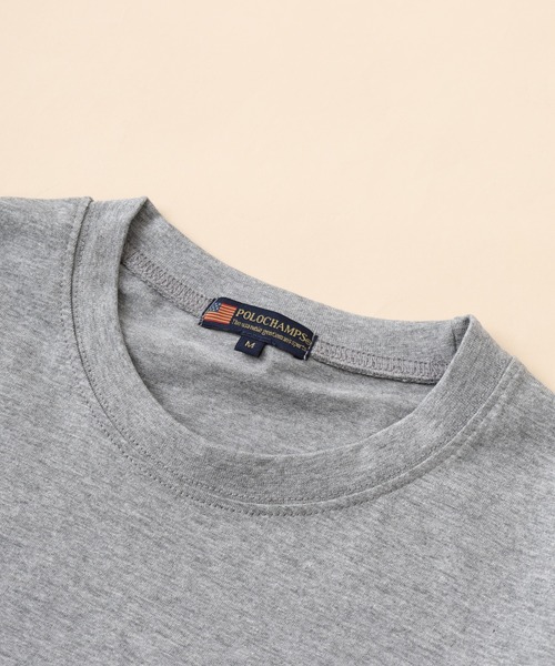 POLOCHAMPS(ポロチャンプス)の「POLOCHAMPS プリントTシャツ 半袖(Tシャツ/カットソー・メンズ・ホワイト系その他/ブラック/チャコール/ネイビー/杢グレー/オフホワイト・XL/L/M)」の18枚目の写真