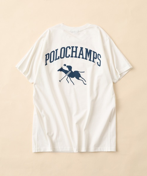 POLOCHAMPS(ポロチャンプス)の「POLOCHAMPS プリントTシャツ 半袖(Tシャツ/カットソー・メンズ・ホワイト系その他/ブラック/チャコール/ネイビー/杢グレー/オフホワイト・XL/L/M)」の13枚目の写真