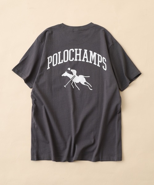 POLOCHAMPS(ポロチャンプス)の「POLOCHAMPS プリントTシャツ 半袖(Tシャツ/カットソー・メンズ・ホワイト系その他/ブラック/チャコール/ネイビー/杢グレー/オフホワイト・XL/L/M)」の10枚目の写真