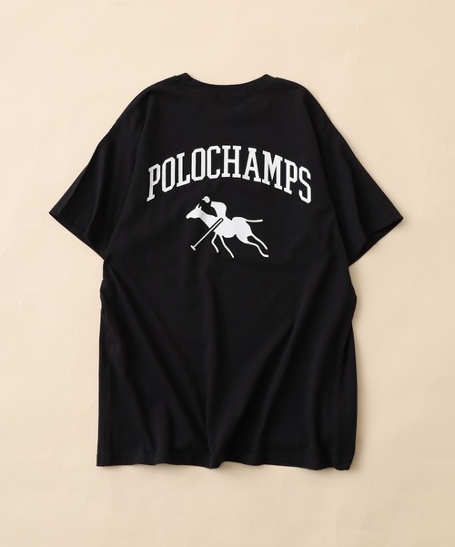 POLOCHAMPS(ポロチャンプス)の「POLOCHAMPS プリントTシャツ 半袖(Tシャツ/カットソー・メンズ・ホワイト系その他/ブラック/チャコール/ネイビー/杢グレー/オフホワイト・XL/L/M)」の8枚目の写真