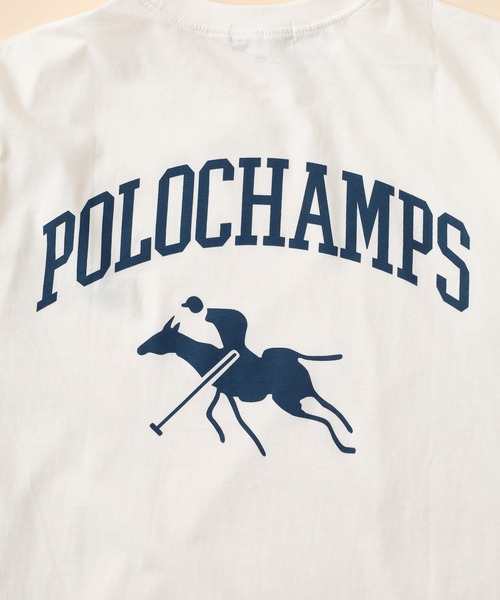 POLOCHAMPS(ポロチャンプス)の「POLOCHAMPS プリントTシャツ 半袖(Tシャツ/カットソー・メンズ・ホワイト系その他/ブラック/チャコール/ネイビー/杢グレー/オフホワイト・XL/L/M)」の14枚目の写真