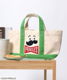 Pringles（プリングルズ） Mr.P ワンポイント刺繍 配色キャンバスランチトートバッグ