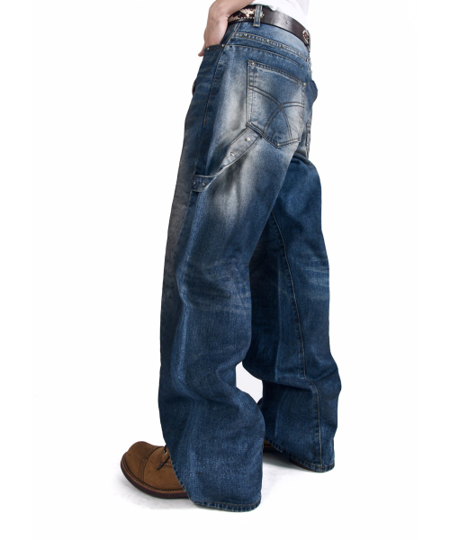 AAKAM(アーカム)の「Hammer Studded Denim Pants (Blue)(デニムパンツ・レディース・その他・2/1)」の5枚目の写真