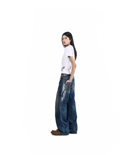 AAKAM(アーカム)の「Hammer Studded Denim Pants (Blue)(デニムパンツ・レディース・その他・2/1)」の10枚目の写真