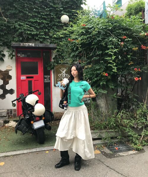 SLEEKGLOW（スリック グロウ）の「アンロックセミクロップTシャツ[ミント]（Tシャツ/カットソー・レディース・その他・FREE）」の10枚目の写真