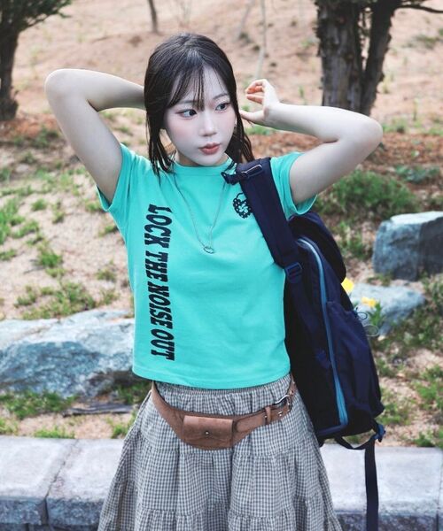 SLEEKGLOW（スリック グロウ）の「アンロックセミクロップTシャツ[ミント]（Tシャツ/カットソー・レディース・その他・FREE）」の15枚目の写真