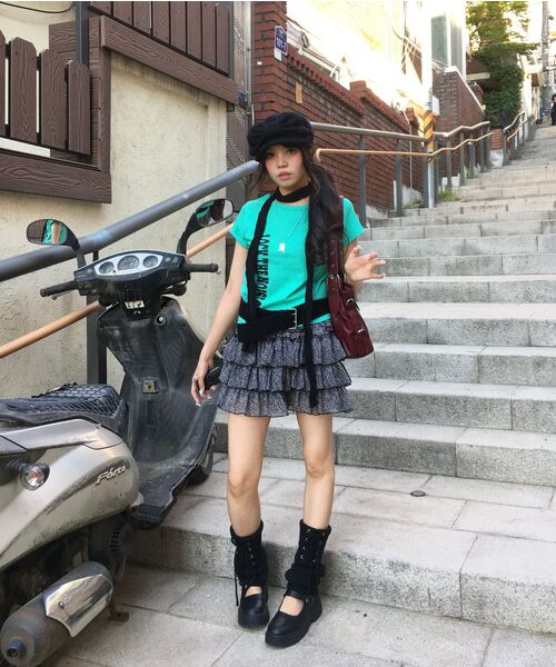 SLEEKGLOW（スリック グロウ）の「アンロックセミクロップTシャツ[ミント]（Tシャツ/カットソー・レディース・その他・FREE）」の19枚目の写真