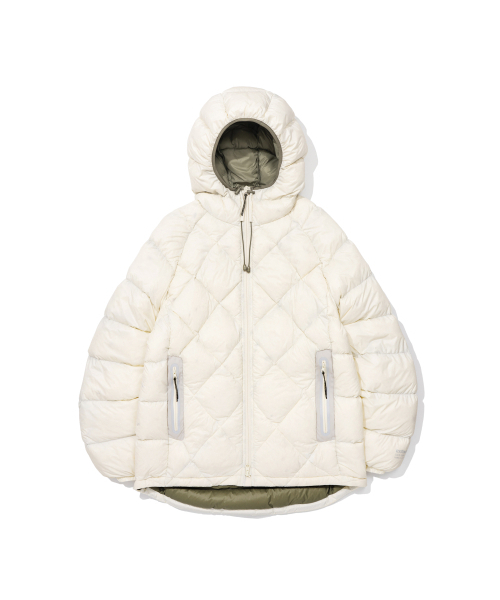 EXTRAORDINARY(エクストラオーディナリー)の「SEE THROUGH DOWN JUMPER IVORY(ダウンジャケット/コート・メンズ・その他・X-LARGE)」の1枚目の写真