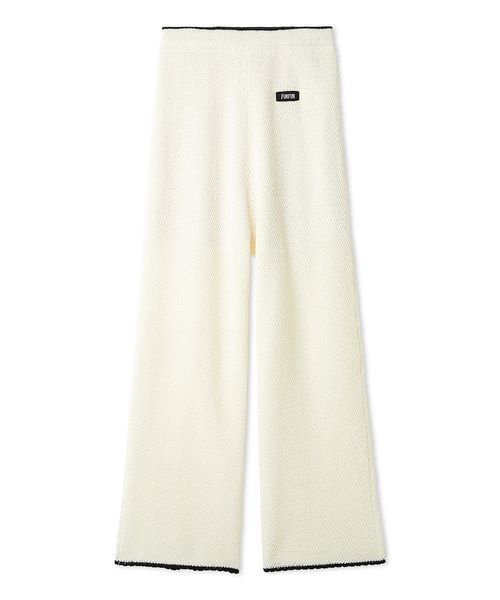 FURFUR(ファーファー)の「クロシェニットパンツ(デニムパンツ・レディース・ホワイト/サックスブルー/その他・F)」の2枚目の写真