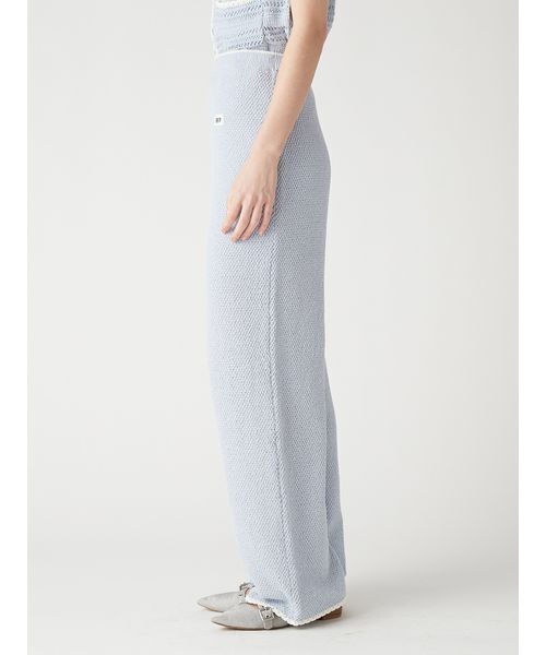 FURFUR(ファーファー)の「クロシェニットパンツ(デニムパンツ・レディース・ホワイト/サックスブルー/その他・F)」の10枚目の写真
