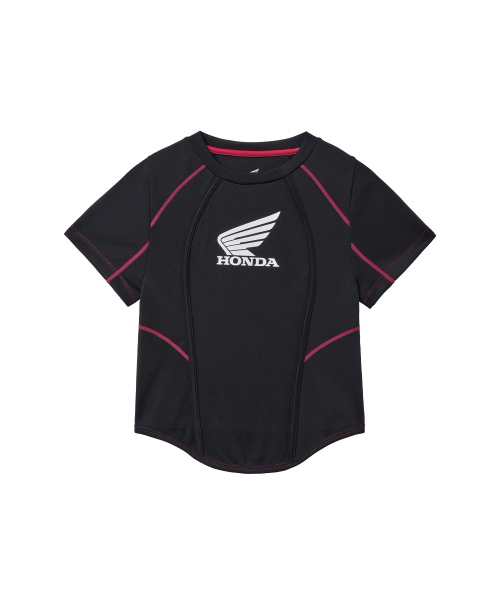 PHYPS MOTORCYCLE(フィップスモーターサイクル)の「Womens Curve Line Crop Short Sleeve Red(Tシャツ/カットソー・レディース・その他・SMALL/MEDIUM)」の2枚目の写真