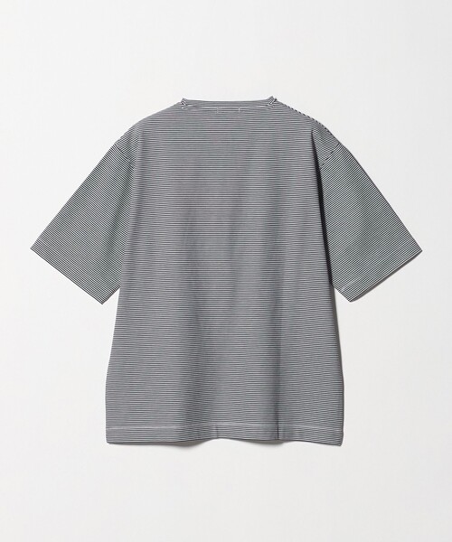 A DAY IN THE LIFE UNITED ARROWS(アデイインザライフユナイテッドアローズ)の「シルケット リップル リラックス カットソー<A DAY IN THE LIFE>(Tシャツ/カットソー・メンズ・その他1/ホワイト/ダークグレー・L/XL/M)」の4枚目の写真