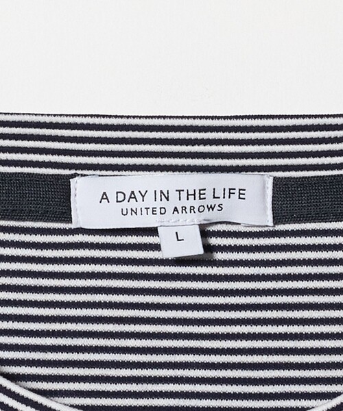 A DAY IN THE LIFE UNITED ARROWS(アデイインザライフユナイテッドアローズ)の「シルケット リップル リラックス カットソー<A DAY IN THE LIFE>(Tシャツ/カットソー・メンズ・その他1/ホワイト/ダークグレー・L/XL/M)」の12枚目の写真