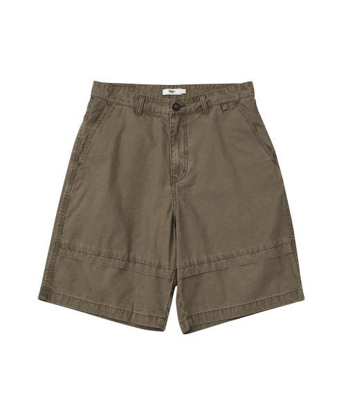 WMC(ダブリューエムシー)の「ヴィンテージウォッシングコットンショーツ_BEIGE(その他パンツ・メンズ・ベージュ・34/30(M)/32(L))」の2枚目の写真